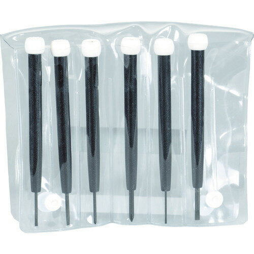 ■TRUSCO プラスチック柄精密ドライバーセット 6本組 TSD6SET(7647743)