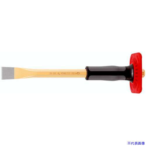 オレンジブック トラスコ中山　TRUSCORENNSTEIG チゼル 250mm 八角胴 ハンドガード付 〔品番:3512501〕[ 注番:7662530]特長●高品質の鋼材を使用した、チゼルです。●抜群の耐久性と高い作業性を発揮します。●ハンドガードは握りやすさの向上と打ち損じ時のケガの防止に役立ちます。用途●鉄板や石の切断、ハツリ作業など。仕様●刃幅(mm)：23●全長(mm)：250●刃先幅(mm)：23●タイプ：ストレート●八角胴径(mm)：16●ハンドガード：あり仕様2●八角胴タイプ●ハンドガード付材質/仕上●クロムバナジウム鋼●樹脂セット内容/付属品注意原産国（名称）ドイツJANコード4049002001390本体質量485gオレンジブック トラスコ中山　TRUSCORENNSTEIG チゼル 250mm 八角胴 ハンドガード付 〔品番:3512501〕[注番:7662530][本体質量：485g]《包装時基本サイズ：244×85×84》〔包装時質量：586g〕分類》手作業工具》ハンマー・刻印・ポンチ》タガネ・ケレン☆納期情報：仕入れ先通常在庫品 (欠品の場合有り)