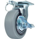 ■SAMSONG 重荷重用キャスター 自在 ゴム車200mm ブレーキ付 TP6680MIRTGTLB(7672276)(4)