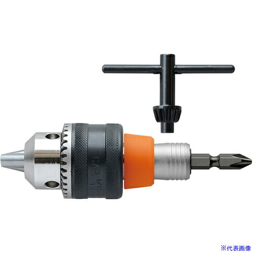 オレンジブック トラスコ中山　TRUSCOアネックス ビット交換式ドリルチャック 1.5〜10mm 〔品番:AKL250E〕[ 注番:7767200]特長●軸部が折れても電動ビットで交換可能です。●チャックアダプター差込角は六角6.35mmです。●チャックキー付です。用途●充電ドライバーに取り付けてドリルでの穴あけ、軸付砥石での研磨作業に。仕様●チャック能力(mm)：1.5〜10●全長(mm)：102●シャンク径(mm)：6.35●コレット能力(mm)：1.5〜10仕様2●差込角：六角6.35mm材質/仕上●鉄、合金鋼、TPE●ビット：特殊合金鋼セット内容/付属品●片頭ビット［［＋］］2×53●チャックキー注意原産国（名称）日本JANコード4962485273651本体質量246gオレンジブック トラスコ中山　TRUSCOアネックス ビット交換式ドリルチャック 1.5〜10mm 〔品番:AKL250E〕[注番:7767200][本体質量：246g]《包装時基本サイズ：160×80×35》〔包装時質量：246g〕分類》電動・油圧・空圧工具》電動工具》ドリルチャック☆納期情報：仕入れ先通常在庫品 (欠品の場合有り)