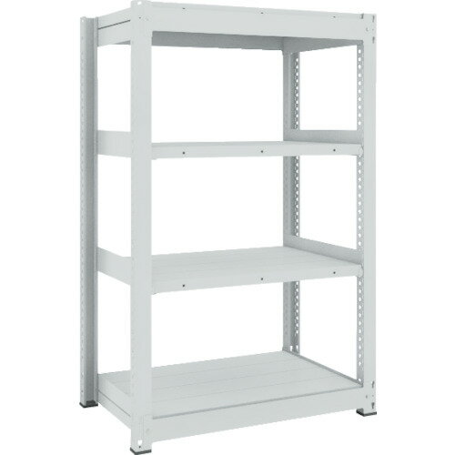 ■TRUSCO TUG型中量ボルトレス棚 600kg 単体型 1255×926×H1500 4段 TUG60054Z4(7830742)[法人限定][直送..