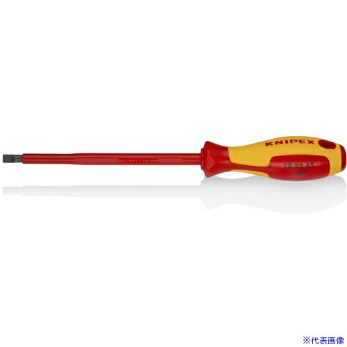 オレンジブック トラスコ中山　TRUSCOKNIPEX 絶縁ドライバー (ー)6.5X150 〔品番:98206.5〕[ 注番:7849681]特長●楕円形のグリップにより、転がりにくい形状です。仕様●刃先：［［−］］6.5●軸長(mm)：...