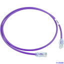 ■PANDUIT カテゴリ6A細径パッチコード 1m 紫 UTP28X1MVL UTP28X1MVL(7853581)