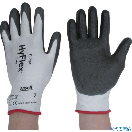 オレンジブック トラスコ中山　TRUSCOAnsell 耐切創手袋 ハイフレックス11−724 Sサイズ 〔品番:117247〕[ 注番:7870787]特長●INTERCEPT糸を採用することで、耐切創レベル3と軽量ライナーという特性を両立した製品です。●耐磨耗性はEN388最高レベルの4を実現しています。用途●金属部品の組立などに。●軽金属のプレス加工に。仕様●色：ホワイト/ブラック●サイズ：S●全長(cm)：20.8〜26.1●手のひら周り(cm)：17.8●中指長さ(cm)：7.5●厚さ(mm)：約1.34●ゲージ数：13●EN388 2016規格：4342B●EN388 2003規格：4342●すべり止め：あり●耐切創レベル：3/B仕様2●EN388規格：耐摩耗レベル4、耐切創レベル3、耐引裂レベル4、耐突刺レベル2材質/仕上●ライナー：高強度ポリエチレン繊維、スパンデックス●すべり止め部：ポリウレタンセット内容/付属品注意原産国（名称）ベトナムJANコード本体質量39.6gオレンジブック トラスコ中山　TRUSCOAnsell 耐切創手袋 ハイフレックス11−724 Sサイズ 〔品番:117247〕[注番:7870787][本体質量：39.6g]《包装時基本サイズ：340×140×10》〔包装時質量：50g〕分類》保護具》作業手袋》耐切創手袋☆納期情報：仕入れ先通常在庫品 (欠品の場合有り)