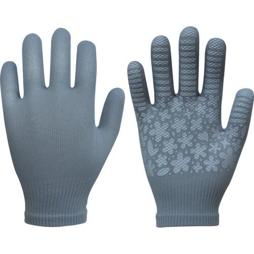 ■福徳 日本製すべり止め手袋 らくって グレー 779GRY(7871732)(4.0)