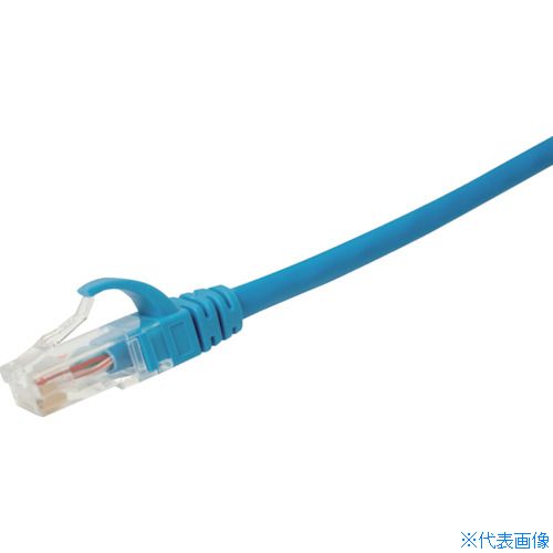 ■コーニング Cat5e UTPパッチコード3m 青 VOL5EUPBL3BL(7876092)