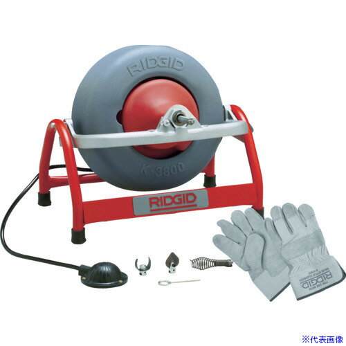 ■RIDGID K?3800 W/C?46 ドレンクリーナー 53127(7883331)[送料別途お見積り][法人限定]
