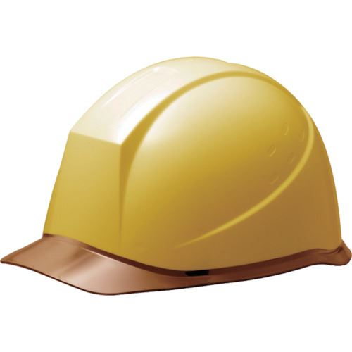 ■ミドリ安全 アルファライナーヘルメット SC−12PCL RA アルファ イエロー/ブラウン SC12PCLRAALPHAYBR(..