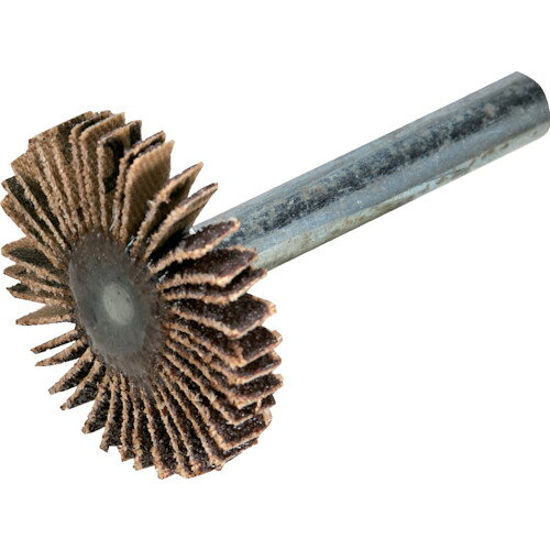 オレンジブック トラスコ中山　TRUSCOTRUSCO 薄型フラップホイール 40X5X6 #400 5個入 〔品番:UF4005400〕[ 注番:7933533]特長●細かい部品加工・修正作業に最適です。●極小のバリ取り作業に使用できます。●薄型なのでペン先のようにピンポイントに研磨が可能です。用途●小型ワークの研磨用。●細い部分・溝部・ネジ部などの研磨用。●使用工具:マイクログラインダー。仕様●粒度(#)：400●外径(mm)：40●幅(mm)：5●軸径(mm)：6●軸長(mm)：40●羽根枚数(枚)：約98●最高使用回転数(rpm)：10000仕様2●最高使用回転数：10000rpm材質/仕上●軸：スチールセット内容/付属品注意●作業時は必ず安全帽、安全メガネ等の保護具をご着用ください。●最高使用回転数以下でご使用ください。●提供不可：chemSHERPA原産国（名称）日本JANコード4989999463774本体質量140.5gオレンジブック トラスコ中山　TRUSCOTRUSCO 薄型フラップホイール 40X5X6 #400 5個入 〔品番:UF4005400〕[注番:7933533][本体質量：140.5g]《包装時基本サイズ：150×140×70》〔包装時質量：141g〕分類》電動・油圧・空圧工具》研削研磨用品》フラップ軸付ホイール☆納期情報：仕入れ先通常在庫品 (欠品の場合有り)