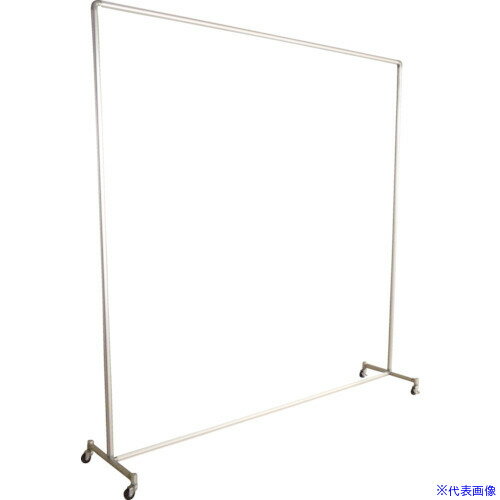 ■吉野 衝立用アルミパイプ 2×2 単体キャスター YS22SC(7933754)[送料別途お見積り][法人限定]