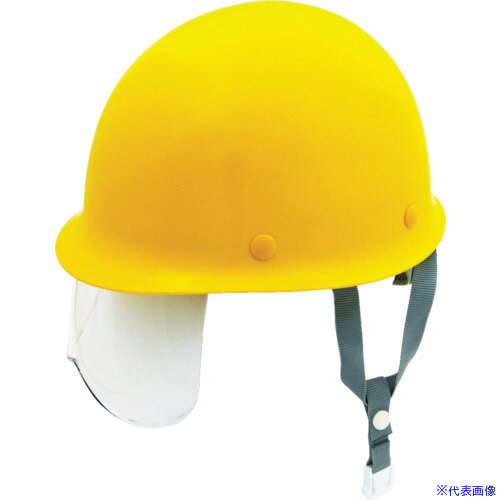 Work Supplies - ■タニザワ エアライト搭載シールド面付ヘルメット ST#108J−SH(EPA) 帽体色 イエロー 108JSHY2J(7938217)