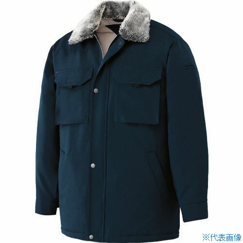 ■ミドリ安全 防寒 ソフトカストロコート ネイビー LL M4047UELL(7976755)