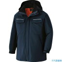 ■ミドリ安全 ベルデクセル 静電防水防寒コート ネイビー×ブラック L VE1047UEL(7979878)