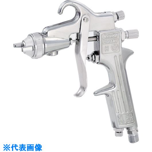 オレンジブック トラスコ中山　TRUSCO近畿 クリーミー重力式スプレーガン ノズル径1.3mm 〔品番:C63AS13W〕[ 注番:8050533]特長●ウレタン、メタリック等仕上げ塗装に最適です。●重力式です。●ウレタン塗料・メタリック等の仕上塗装に最適です。●スプレーガンの安定性が良く塗料の微粒化が圧力変化に影響されにくいスプレーガンです。●低圧0.24MPaでの吹き付けが可能ですのでオーバーミスト少なくなります。用途●パネル塗装、全塗装、メタリック塗装仕様●ノズル径(mm)：1.3●所要圧縮機(kW)：1.5●空気使用量(L/min)：190〜220●カップ取付口：G1/4●エア取込口：G1/4仕様2●重力式●吹き付け距離(mm)：180〜200●吹き付け空気圧力(MPa)：0.27〜0.3●塗料噴出量(l/min)：165〜200●パターン幅(mm)：220〜250材質/仕上●本体:アルミダイカスト合金●接液部:ステンレス・真鍮・アルミ合金セット内容/付属品●スパナ注意●スプレーガン自体を溶剤につける事は禁止して下さい原産国（名称）日本JANコード本体質量450gオレンジブック トラスコ中山　TRUSCO近畿 クリーミー重力式スプレーガン ノズル径1.3mm 〔品番:C63AS13W〕[注番:8050533][本体質量：450g]分類》工事・照明用品》塗装・内装用品》スプレーガン☆納期情報：メーカー取り寄品（弊社より発送）