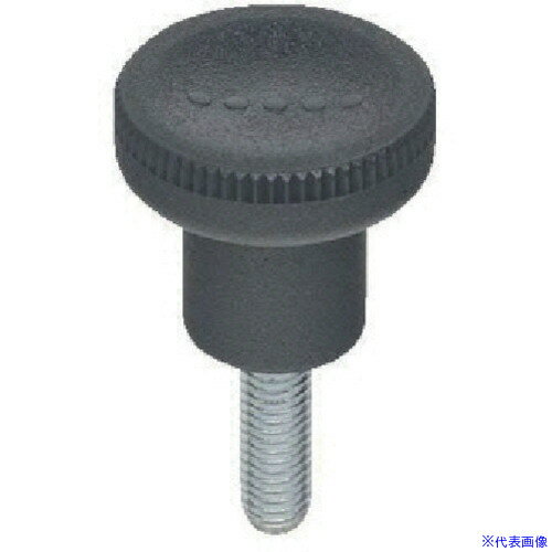 ■ELESA エルゴナールドノブ(オネジ) 外径21mm ねじ径M5×0.8 EKK21X20(8056532)[送料別途見積り][法人・..