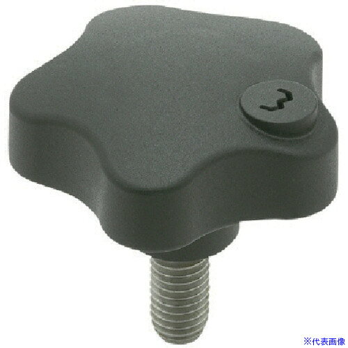 ■ELESA スターノブ(キー仕様) STK55X40LKSUS(8061307)[送料別途お見積り][法人限定...