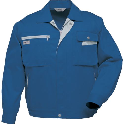 ■アイトス 帯電防止長袖ブルゾンブルーSS 6321006SS(8067182)[送料別途見積り][法人・事業所限定][掲外..