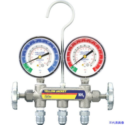 ■Asada アンモニア用3/8 マニホールド 本体のみ Y401923(8067950)[法人限定][外直送元]