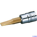 ■ネプロス ドライバービットソケット 6.3sq.マイナスビットソケット 刃先1×6マイナス 全長47.7mm NBT2M06(8070322)