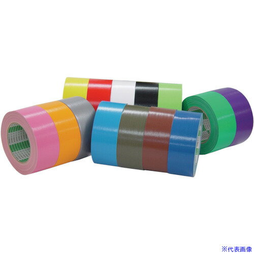 ■okamoto 布テープ 100mm×25m 白 111W100(8080935)×18[送料別途お見積り][法人限定][掲外取寄]