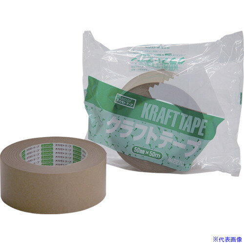 オレンジブック トラスコ中山　TRUSCOokamoto クラフトテープ NO2270 50ミリ 〔品番:227050〕[ 注番:8081011]特長●展開が軽く、作業性に優れています。●使いやすさと経済性、梱包テープの定番品です。用途●軽...