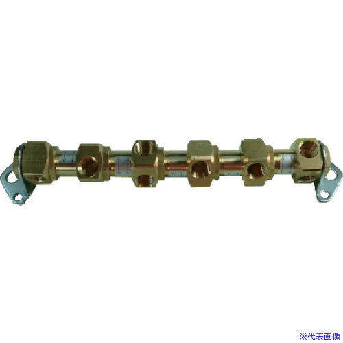 ■チヨダ ヘッダーブロックCB 6連 Rc3/8 CB603(8082588)[送料別途お見積り][法人限定][メーカー取寄]