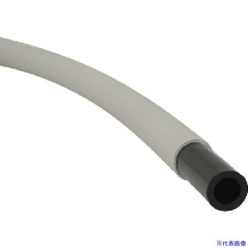 ■チヨダ ポリウレタンチューブ エルフレックスLE-Sタイプ 内管外径10mm/全長100m 白 白 LES10100(W)(8083037)[送料別途見積り][法人・事業所限定][掲外取寄]