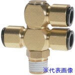 ■チヨダ チューブ継手 フジ ダブルバンジョー(金属) 8mm R3/8 803S1D1(8083874)[送料別途お見積り][法..