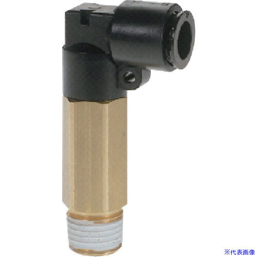 ■チヨダ フジロングメイルエルボ(樹脂) 8mm・R1/8 8R01M2L(8083922)[送料別途お見積り][法人限定][掲外取寄]