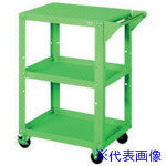■OS パワフルワゴン グリーン 間口550×奥行420×高さ813mm PFW543(8092660)[法人・事業所限定][外直送元]