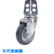 物流推车 - ■ユーエイ アングル 自在 キャスター ゴム 車輪径100mm Sタイプ SA型 取付寸法20×21,16 SA100WP(8093367)[送料別途お見積り][法人限定][掲外取寄]