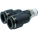 ■PISCO チューブフィッティング ブランチワイチューブ12ネジR1/4 PX1202(8095252)