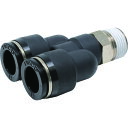 ■PISCO チューブフィッティング ブランチワイチューブ12ネジR3/8 PX1203(8095253)