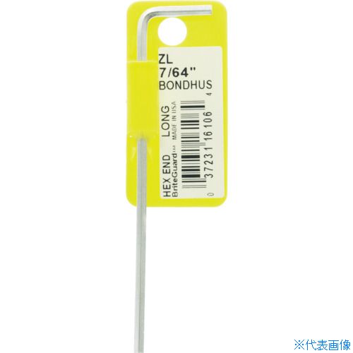 オレンジブック トラスコ中山　TRUSCOBONDHUS 六角L−レンチ ロング 7/64インチ No.16106 〔品番:ZL764〕[ 注番:8107864]特長●材質は硬度が高いプロテニアム［［R上］］を使用しています。用途●六角穴付ボルトの締め付け、緩め作業に。仕様●対辺寸法(インチ)：7/64●首下寸法(mm)：18●全長(mm)：90●色：メッキ仕様2材質/仕上●プロテニアム［［R上］］合金鋼●表面処理：ニッケルメッキセット内容/付属品注意●工具を安全に使っていただくため、作業時は必ず保護メガネを着用してください。●パイプやメガネレンチなどを使っての作業はしないでください。原産国（名称）アメリカJANコード本体質量8gオレンジブック トラスコ中山　TRUSCOBONDHUS 六角L−レンチ ロング 7/64インチ No.16106 〔品番:ZL764〕[注番:8107864][本体質量：8g]《包装時基本サイズ：96×30×9》〔包装時質量：8g〕分類》手作業工具》ドライバー・六角棒レンチ》六角棒レンチ☆納期情報：仕入れ先通常在庫品 (欠品の場合有り)