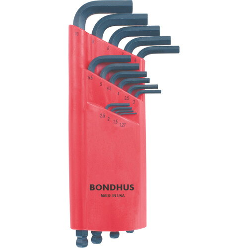 オレンジブック トラスコ中山　TRUSCOBONDHUS ボールポイント・L−レンチ ロング セット15本組(1.27−10mm) 〔品番:BLX15M〕[ 注番:8108002]特長●プロガード［［TM上］］加工：通常の黒染め加工の5倍の耐食性があります。●最大25°の角度からねじ回し可能です。●硬度はHRC57〜61です。用途●六角穴付ボルトの締め付け、緩め作業に。●ボルトの早回しに。仕様●セット内容(本)：15●セット内容(mm)：1.27、1.5、2、2.5、3、3.5、4、4.5、5、5.5、6、7、8、9、10●対辺寸法(mm)：1.27、1.5、2、2.5、3、3.5、4、4.5、5、5.5、6、7、8、9、10仕様2●硬度：HRC57〜61材質/仕上●プロテニアム［［TM上］］特殊合金●表面処理：プロガード（TM）加工（黒染め）セット内容/付属品●1.27、1.5、2、2.5、3、3.5、4、4.5、5、5.5、6、7、8、9、10mm●ボンデックス（TM）ケース（ロック機能付きレンチ収納ケース）注意●工具を安全に使っていただくため、作業時は必ず保護メガネを着用してください。●パイプやメガネレンチなどを使っての作業はしないでください。原産国（名称）アメリカJANコード本体質量654gオレンジブック トラスコ中山　TRUSCOBONDHUS ボールポイント・L−レンチ ロング セット15本組(1.27−10mm) 〔品番:BLX15M〕[注番:8108002][本体質量：654g]《包装時基本サイズ：295×125×35》〔包装時質量：662g〕分類》手作業工具》ドライバー・六角棒レンチ》ボールポイント六角棒レンチ☆納期情報：仕入れ先通常在庫品 (欠品の場合有り)