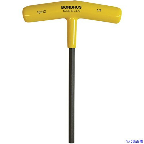 Wrenches - ■BONDHUS 全長152mm 六角T−ハンドル 1/4 No.15212 6HT14(8108085)[送料別途お見積り][法人限定][掲外取寄]