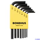 ■BONDHUS 六角L-レンチ ショート インチ セット7本組(5/64-3/16) HLX7S(8108453)