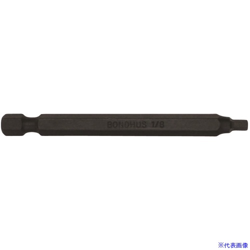 オレンジブック トラスコ中山　TRUSCOBONDHUS 六角パワービット 1/8インチ 差込角6.35mm(1/4) 〔品番:10307〕[ 注番:8108967]特長●表面処理に採用されているプロガード加工は一般的な黒染加工の5倍以上の耐食性があります。●鋼材にはバナジウム鋼のような一般的な鋼材に比べ、20%以上も強度があるプロテニアム合金鋼を使用しています。用途●六角穴付ボルトの締め付け、緩め作業に。仕様●全長(mm)：76●シャンク径(mm)：6.35●色：黒●対辺(インチ)：1/8仕様2●プロガード黒染め加工処理●硬度：HRC57〜61●規格：1/8インチ材質/仕上●ブレード部：プロテニアム［［R上］］合金鋼（ボンダス特注鋼材）●表面処理：プロガード(TM)加工（黒染め）セット内容/付属品注意●工具を安全に使っていただくため、作業時は必ず保護メガネを着用してください。●パイプやメガネレンチなどを使っての作業はしないでください。原産国（名称）アメリカJANコード本体質量20gオレンジブック トラスコ中山　TRUSCOBONDHUS 六角パワービット 1/8インチ 差込角6.35mm(1/4) 〔品番:10307〕[注番:8108967][本体質量：20g]《包装時基本サイズ：120×75×10》〔包装時質量：20g〕分類》電動・油圧・空圧工具》ドライバービット》片頭ビット☆納期情報：仕入れ先通常在庫品 (欠品の場合有り)