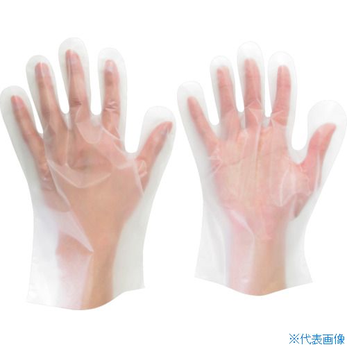 ■ミドリ安全 ポリエチレン製ディスポ手袋 Lサイズ (100枚入) VERTE510NL(8111144)