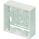 ■マサル ニュー・エフモール付属品 露出ボックス 2個用 浅型 ミルキーホワイト SFBA23(8112400)