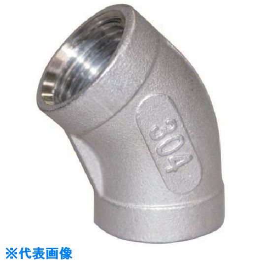 オレンジブック トラスコ中山　TRUSCOTBC ステンレス 45°エルボ 3/4 〔品番:20SUSE45〕[ 注番:8128023]特長仕様●呼び径A：20●呼び径B：3/4●最高許容圧力(MPa)：1.0●A(mm)：25●D(mm)：34●使用温度範囲(℃)：300℃以下の蒸気・空気・ガス・油●適合流体：水・油・ガス仕様2材質/仕上●ステンレス(SCS13A)セット内容/付属品注意原産国（名称）中国JANコード4582110442896本体質量116gオレンジブック トラスコ中山　TRUSCOTBC ステンレス 45°エルボ 3/4 〔品番:20SUSE45〕[注番:8128023][本体質量：116g]《包装時基本サイズ：51×38×35》〔包装時質量：116g〕分類》工事・照明用品》管工機材》ねじ込み管継手☆納期情報：メーカー取り寄品（弊社より発送）