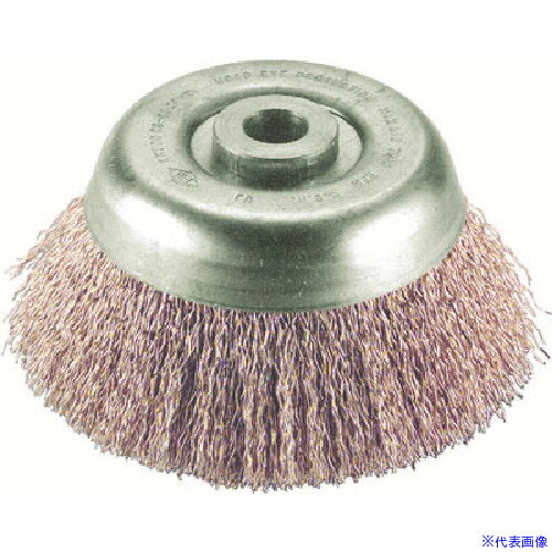 ■Ampco 防爆ワイヤーカップブラシ(ねじ山なし) 外径101.6mm 線径0.508mm AMCCB45(8131363)[送料別途お..