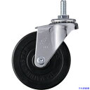 ■ハンマー ねじ込み旋回式ゴム車輪 75mm W3/8 420A20R75(8140424)