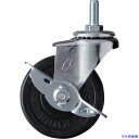■ハンマー ねじ込み旋回式ゴム車輪 65mm W3/8 ストッパー付 415A20R65(8140435)