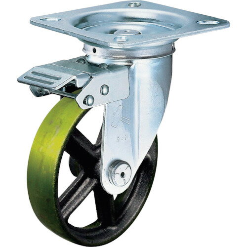 ■ハンマー スイッチキャスター イモノ車輪 100mm 400FASC100(8140727)[送料別途お見積り][法人限定][掲外取寄]