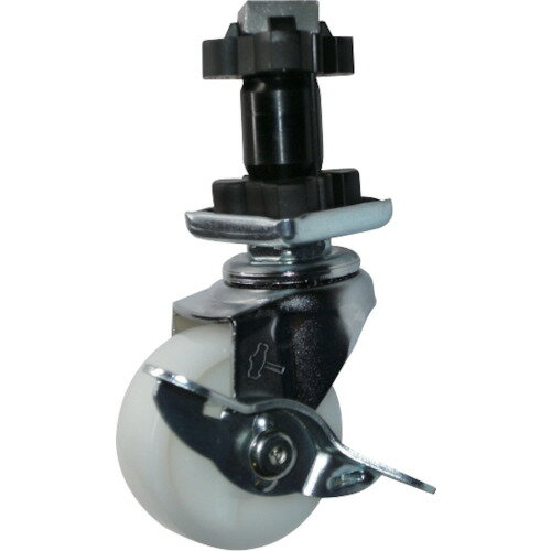 ■ハンマー パイプ差込み旋回式ナイロン車輪 40mm 角32用 ストッパー付 4155ENN40(8140943)[送料別途見積り][法人・事業所限定][掲外取寄]