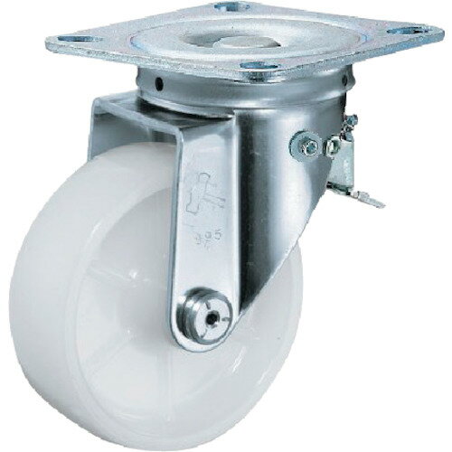 ■ハンマー スイッチキャスター ナイロン車輪 100mm 420F0SN100(8141124)[送料別途お見積り][法人限定][掲外取寄]