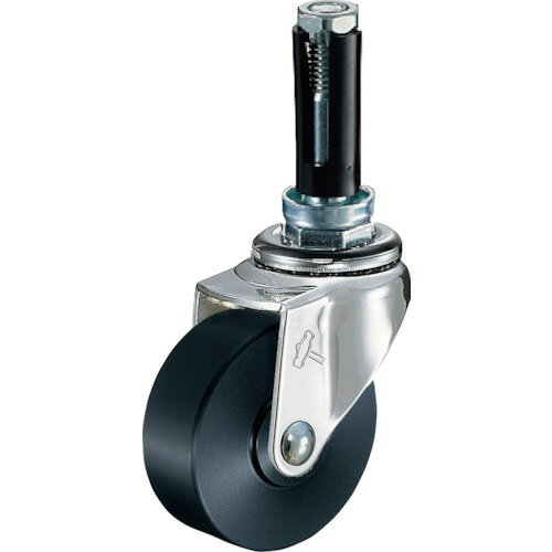 ■ハンマー パイプ差込み旋回式MCナイロン車輪 50mm φ16〜18用 4201EUMC50(8142924)[送料別途お見積り][法人限定][掲外取寄]