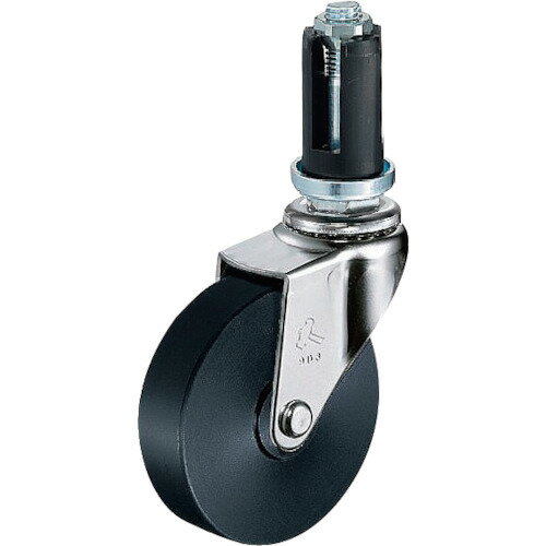 ■ハンマー パイプ差込み旋回式MCナイロン車輪 75mm φ22〜24用 4203EUMC75(8143148)[送料別途お見積り][..