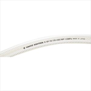 オレンジブック トラスコ中山　TRUSCOハッコウ サンフーズ 8×13.5 100m 〔品番:ESF8100〕[ 注番:8146328]特長●補強糸により耐圧力が優れています。●サンフーズの可塑剤は、フタル酸エステル(DOPなど)を一切使用していません。用途●各種食品、飲料、ビール、醸造、理科学機器などの輸送用配管。仕様●内径(mm)：8●外径(mm)：13.5●使用流体：食品・飲料・油脂食品●最高使用圧力(MPa)：1.0●色：クリア●全長(mm)：100000●流体温度(℃)：0〜70●使用圧力(20℃時)(MPa)：1.0●最小曲げ半径(mm)：50仕様2●使用温度範囲：0℃〜70℃●食品衛生法厚生省告示第201号に適合材質/仕上●軟質塩化ビニール樹脂(ポリエステル糸入り)セット内容/付属品注意原産国（名称）日本JANコード4562111601669本体質量12.5kgオレンジブック トラスコ中山　TRUSCOハッコウ サンフーズ 8×13.5 100m 〔品番:ESF8100〕[注番:8146328][本体質量：12.5kg]《包装時基本サイズ：510×510×190》〔包装時質量：12kg〕分類》空圧用品》流体継手・チューブ》食品用ホース☆納期情報：メーカー取り寄品（弊社より発送）